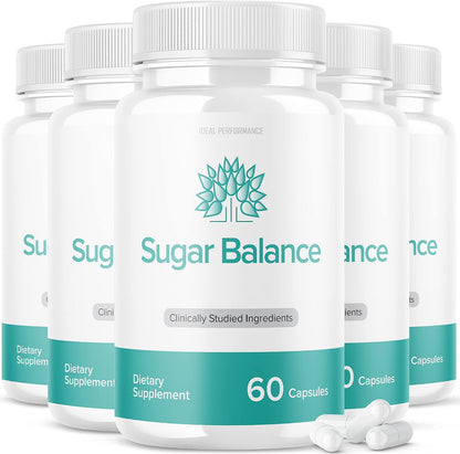 SugarBalance Capsules Food Supplement – Max Advanced Formula (5 Pack, 300 Capsules)
