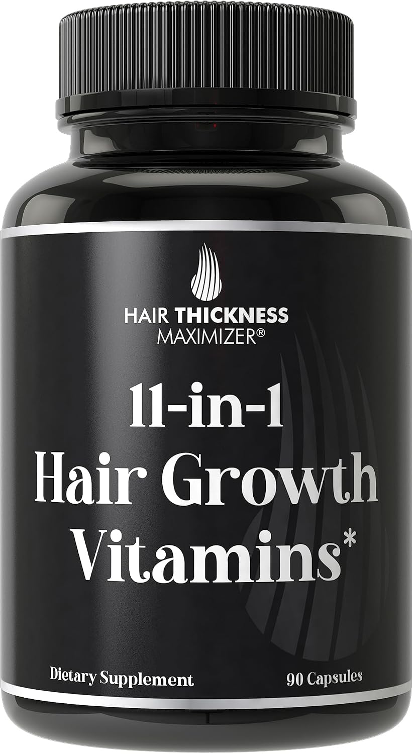 11-in-1 Vegan Hair Growth Vitamins with 5000mcg Biotin – Advanced Formula for Thicker, Healthier Hair - görsel 1
