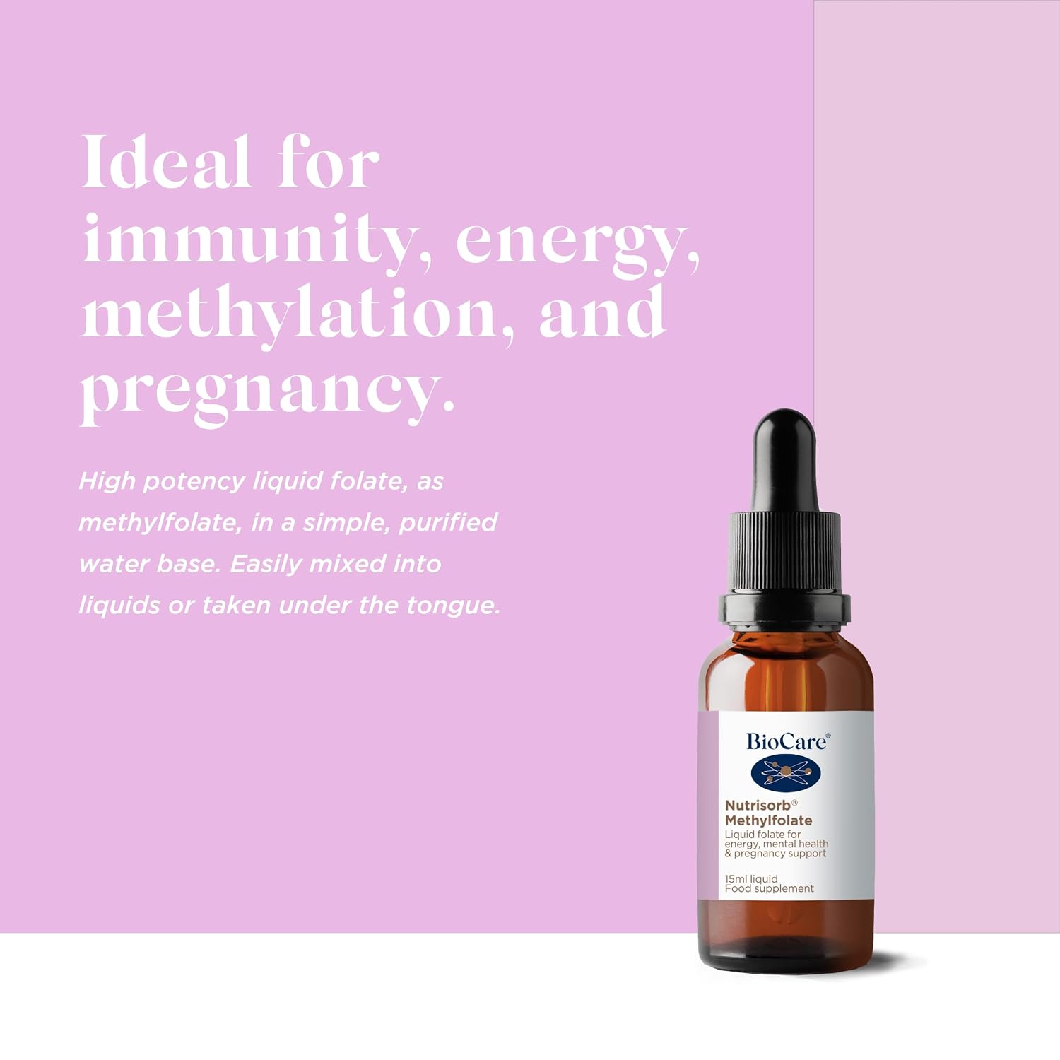 Biocare Methylfolate Nutrisorb, 15 ml - görsel 2