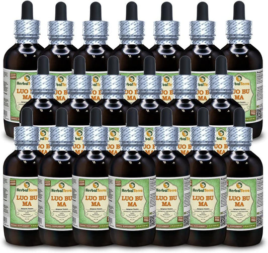Luo Bu Ma (Dogbane) Glycerite, Alcohol-Free Liquid Extract, 20 x 120 ml