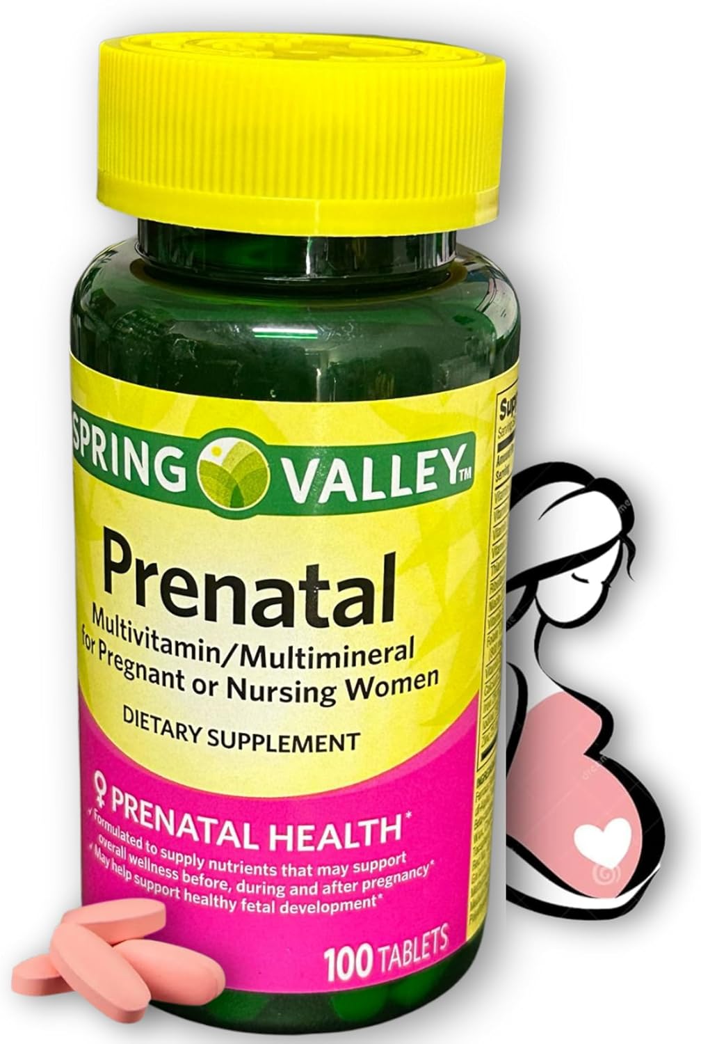 Fusion Shop Store Prenatal Vitamins - Multivitamin for Pregnant & Breastfeeding Women, 100 Tablets - görsel 6