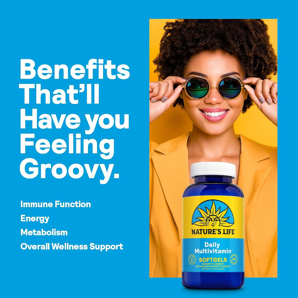 Nature's Life Soft Gelatin Multiple – Complete Daily Multivitamin & Mineral Supplement with Iron, 180 Softgels - görsel 4