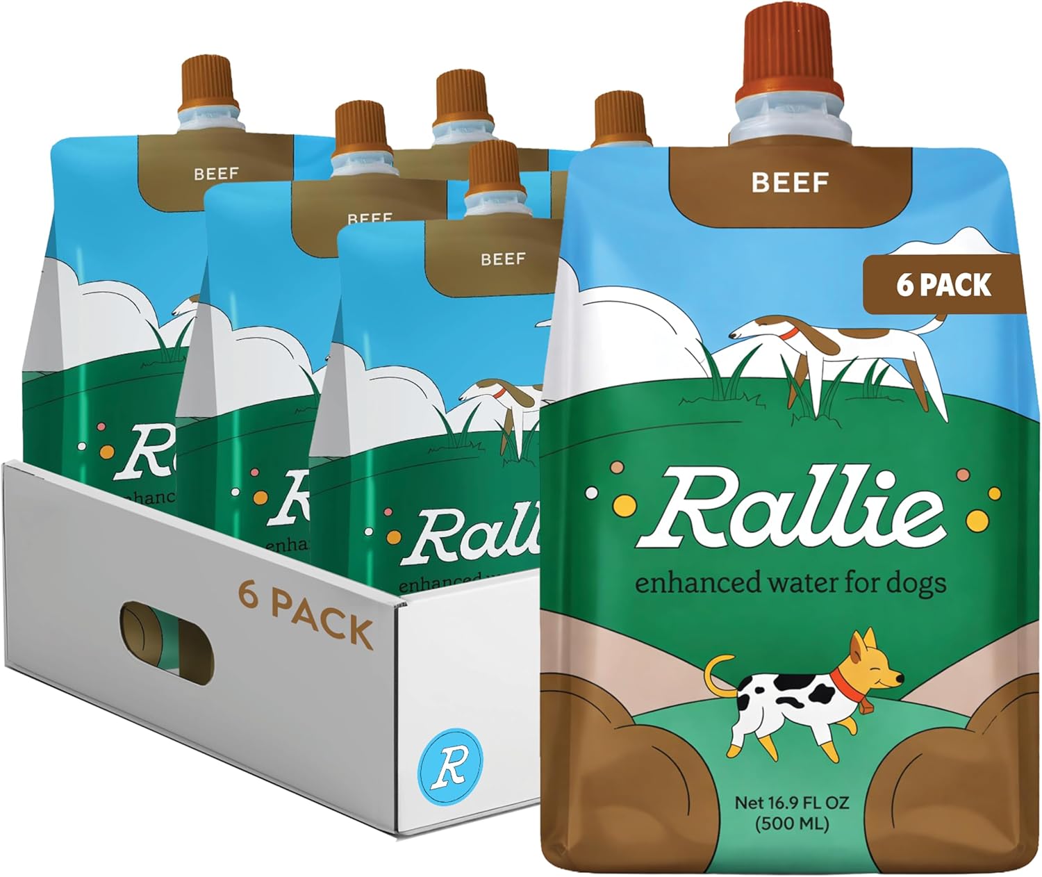 Rallie Beef Flavoured Hydrogen Water for Dogs with Electrolytes, Glucosamine, and B Vitamins – 500ml (6 Pack) - görsel 1
