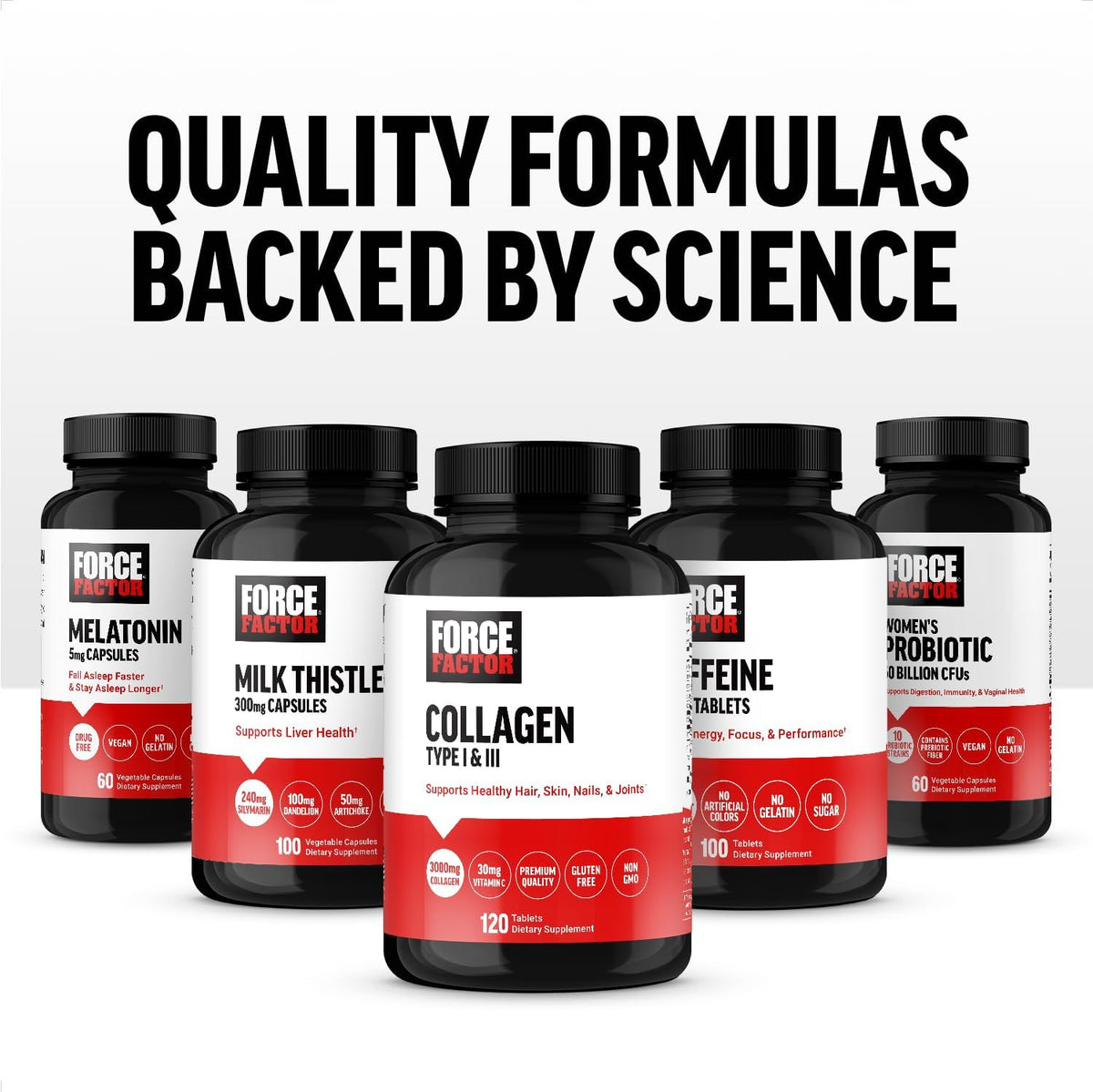 Force Factor L-Theanine 200mg, Extra Strength Supplement for Stress Relief and Calm, Vegan, 60 Capsules - görsel 7