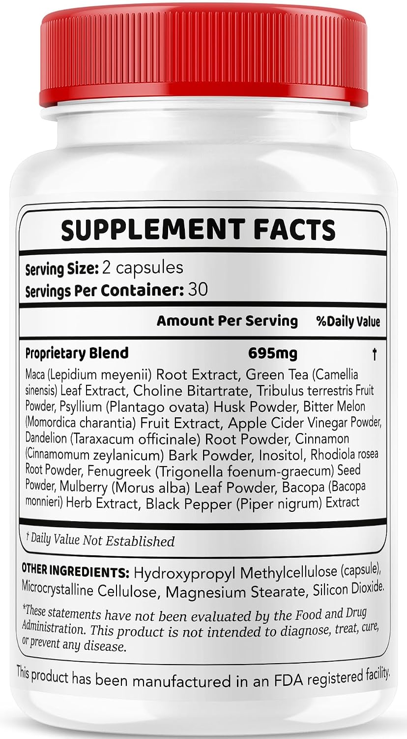 GlucoMaxum Capsules – Premium Formula Supplement (2 Pack, 120 Capsules) - görsel 8