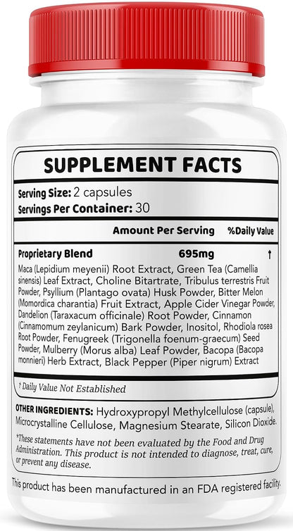 GlucoMaxum Capsules – Premium Formula Supplement (2 Pack, 120 Capsules)