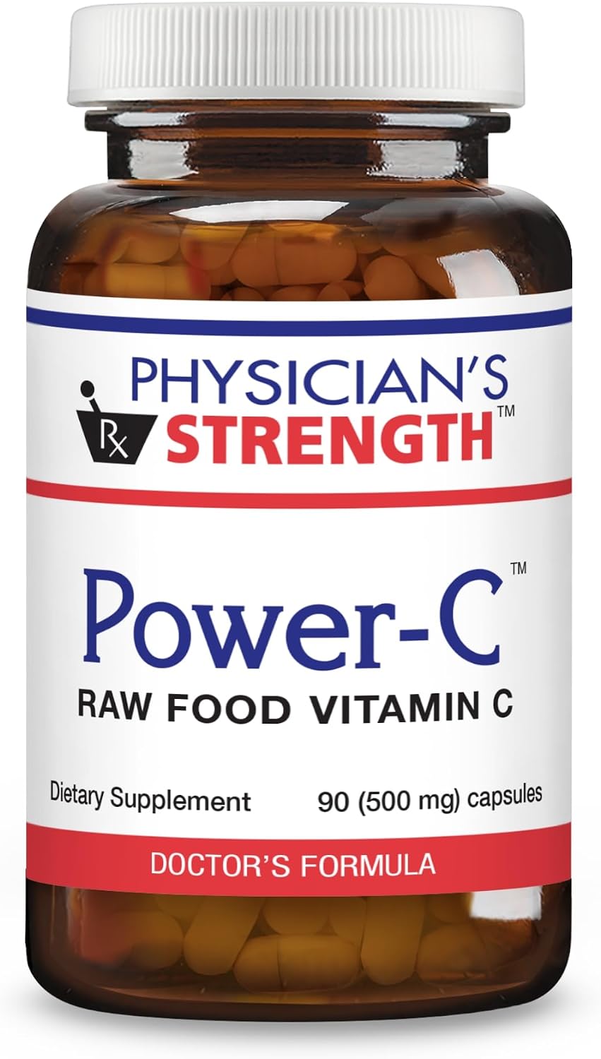 Physician's Strength Power-C - Raw Food Vitamin C + Flavonoids - 90 Capsules - görsel 1
