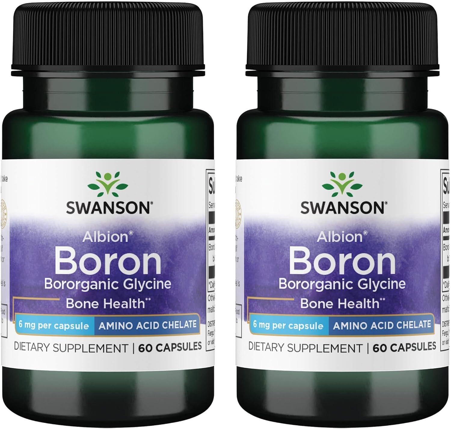 Swanson Boron from Albion - Boroganic Glycine Supplement, 6 mg, 60 Capsules (4 Pack) - görsel 3