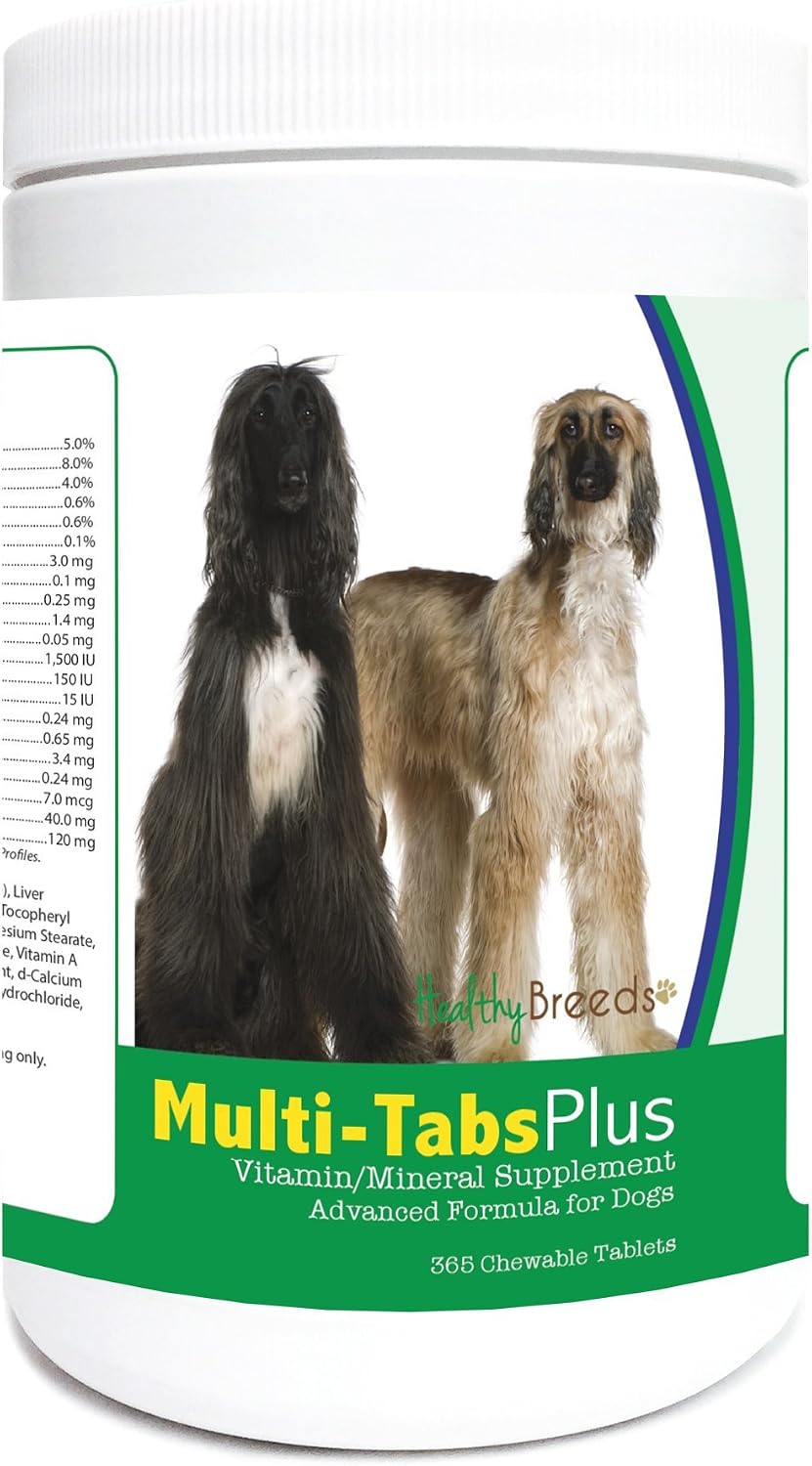 Healthy Breeds Afghan Hound Multi-Tabs Plus Chewable Tablets 365 Count - görsel 1