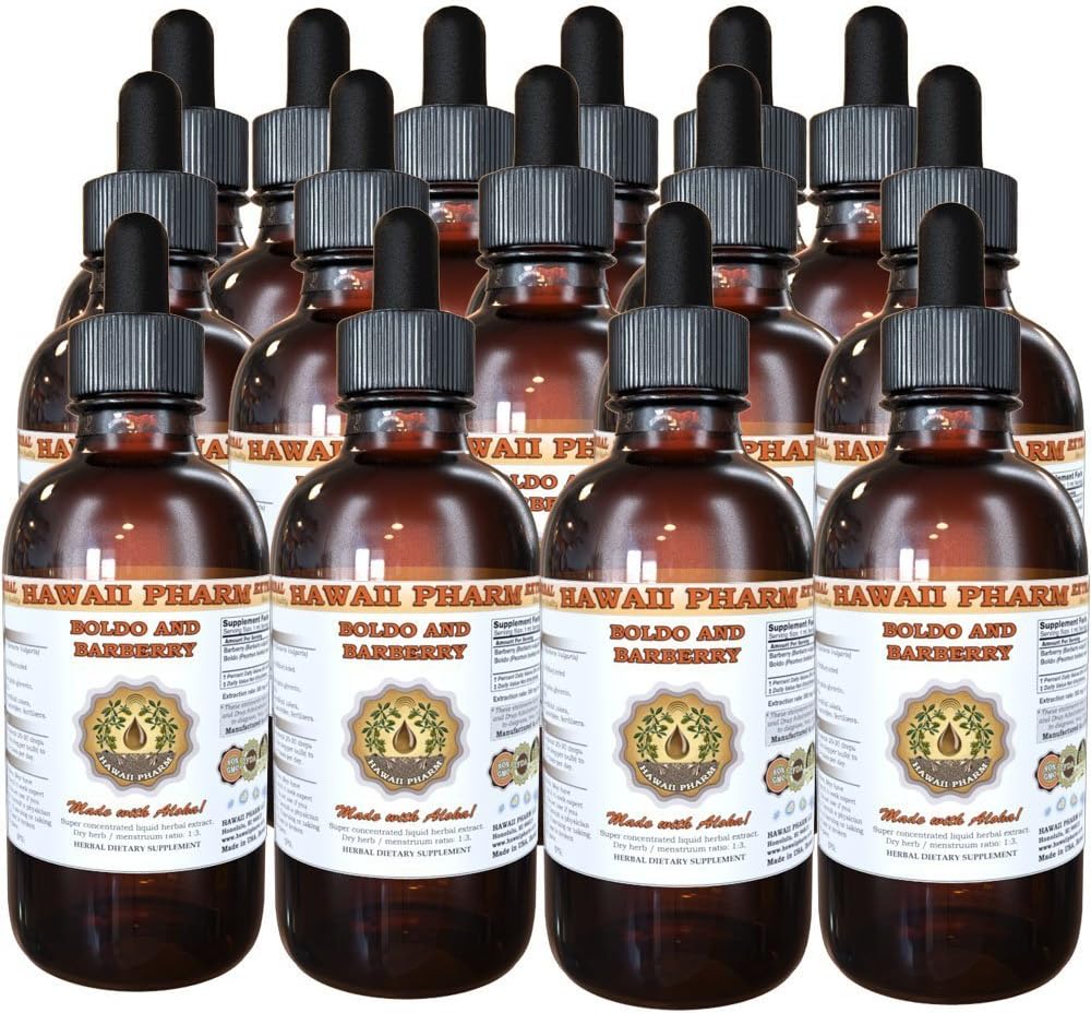 Boldo and Barberry Liquid Extract, Boldo (Peumus boldus) and Barberry (Berberis vulgaris) Tincture Supplement, 2 x 946 ml Unfiltered - görsel 8