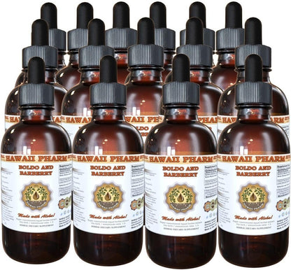 Boldo and Barberry Liquid Extract, Boldo (Peumus boldus) and Barberry (Berberis vulgaris) Tincture Supplement, 2 x 946 ml Unfiltered