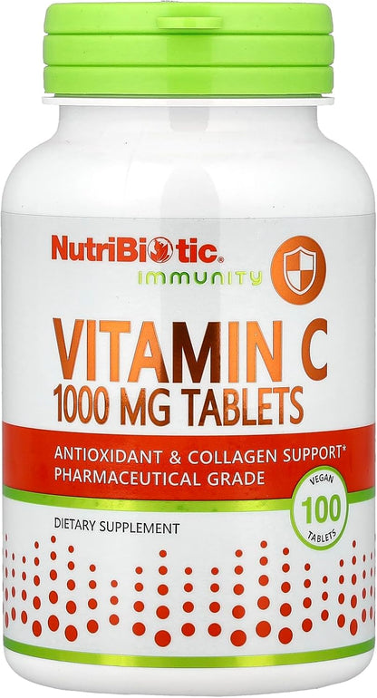 NutriBiotic Vitamin C 1000 mg Capsules – 500 Capsules