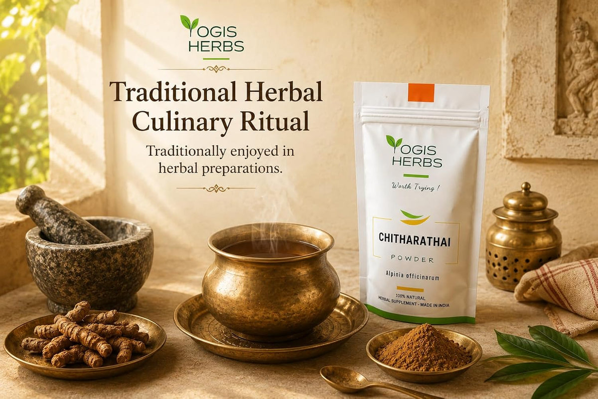 YOGIS HERBS Chitharathai Powder, Alpinia Officinarum (Lesser Galangal/Kulanjan) — 100% Pure - görsel 3