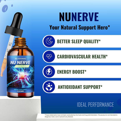 Nu Nerve Drops – Liquid Supplement for Nerve Health Support (Pack of 5)