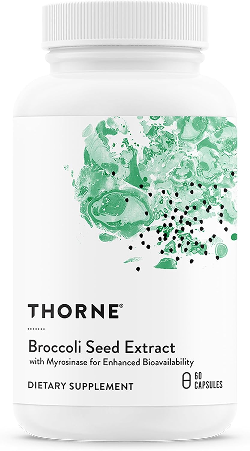 THORNE Broccoli Seed Extract - Supports Liver Detoxification & Antioxidant Protection - 60 Capsules - görsel 1