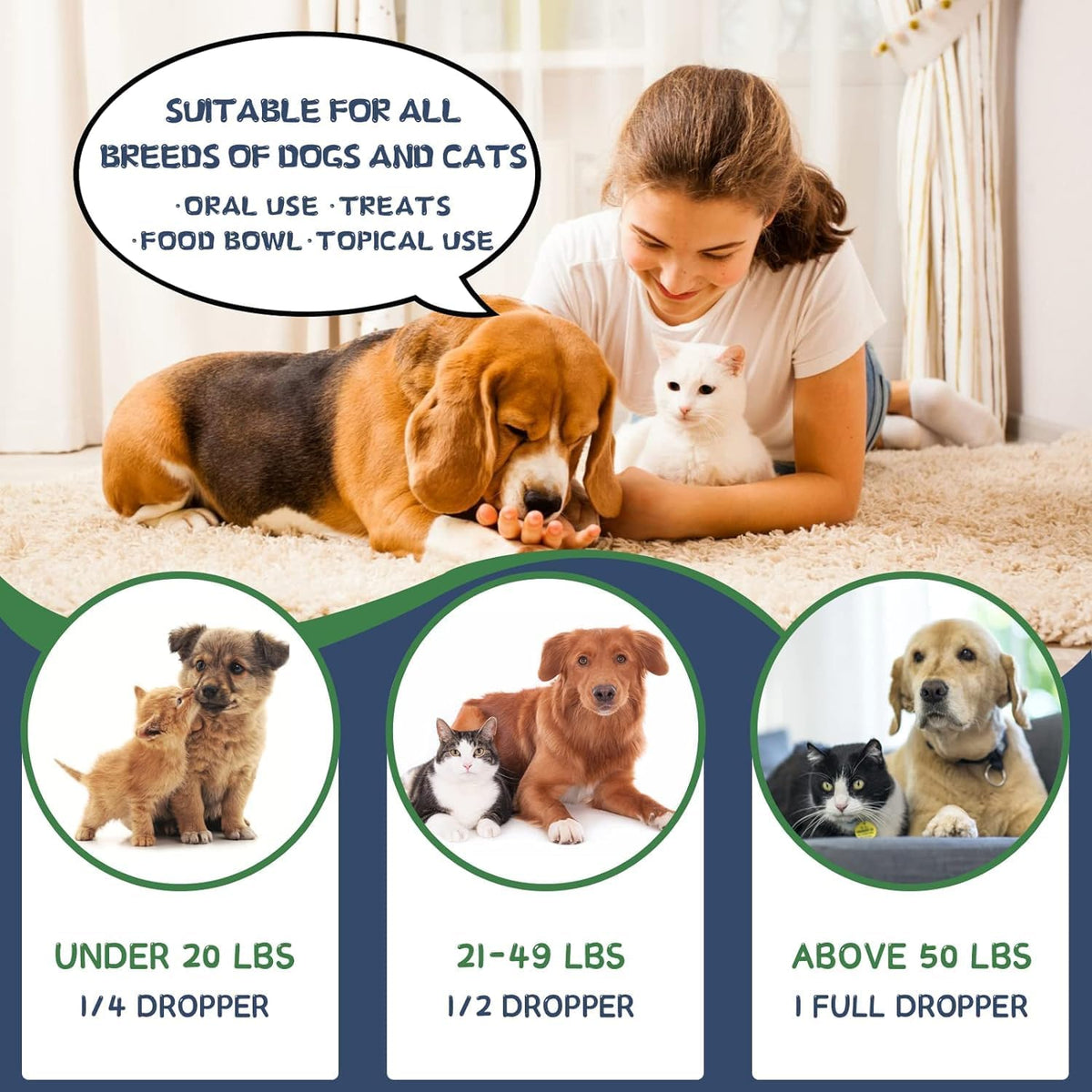 Organic Hemp Oil for Dogs and Cats - Omega-3 6 9 Supplement - Liquid Drops - görsel 6