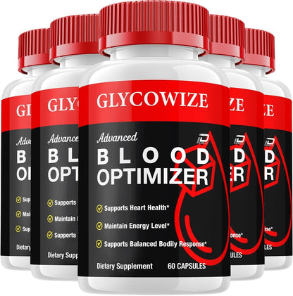 Glycowize Capsules – Natural Dietary Supplement (5 Pack, 300 Capsules)
