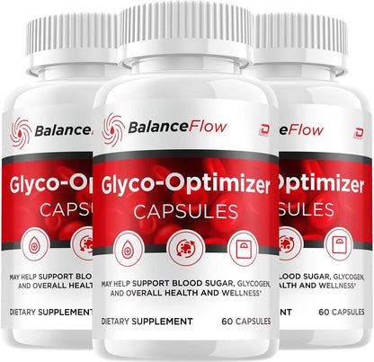 Balance Flow Capsules - All-Natural Supplement for Healthy Levels, 180 Capsules (3 Pack)