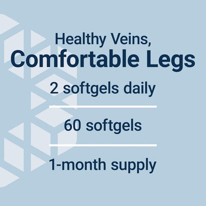 Life Extension Youthful Legs, Blood Flow, Vein Support, Circulation Supplement, Leg Health, Orange Peel Extract, Diosmin, Gluten-free, Non-GM, 60 Softgels