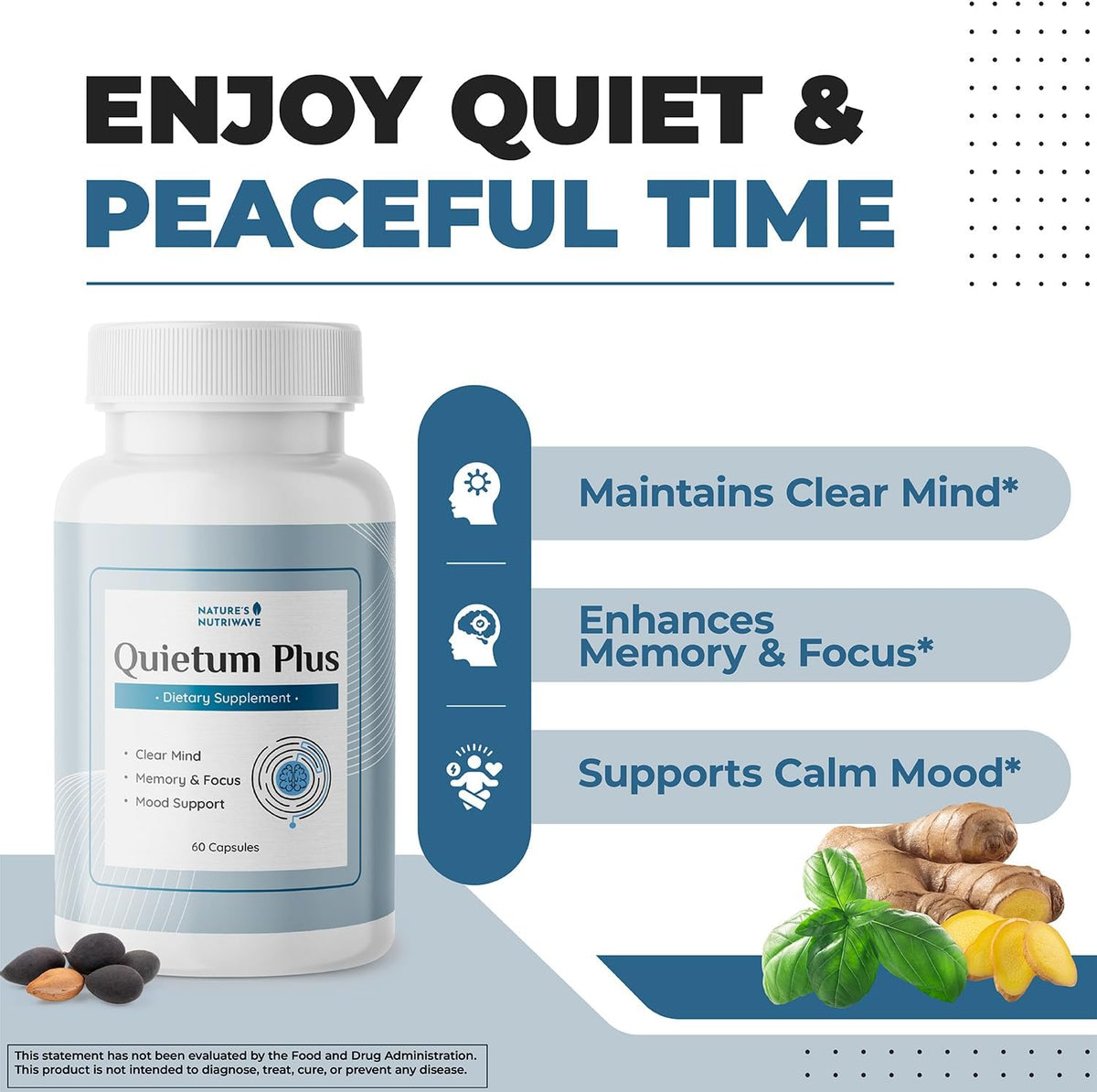 Quietum Plus – Herbal Extract Capsules – 60 Capsules - görsel 2