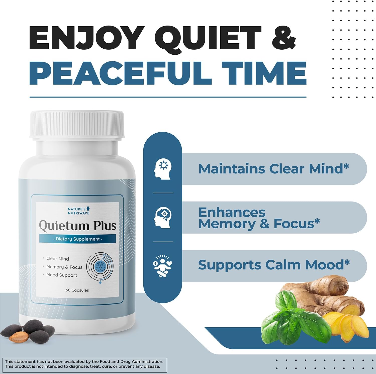 Quietum Plus – Herbal Extract Capsules – 60 Capsules - görsel 2