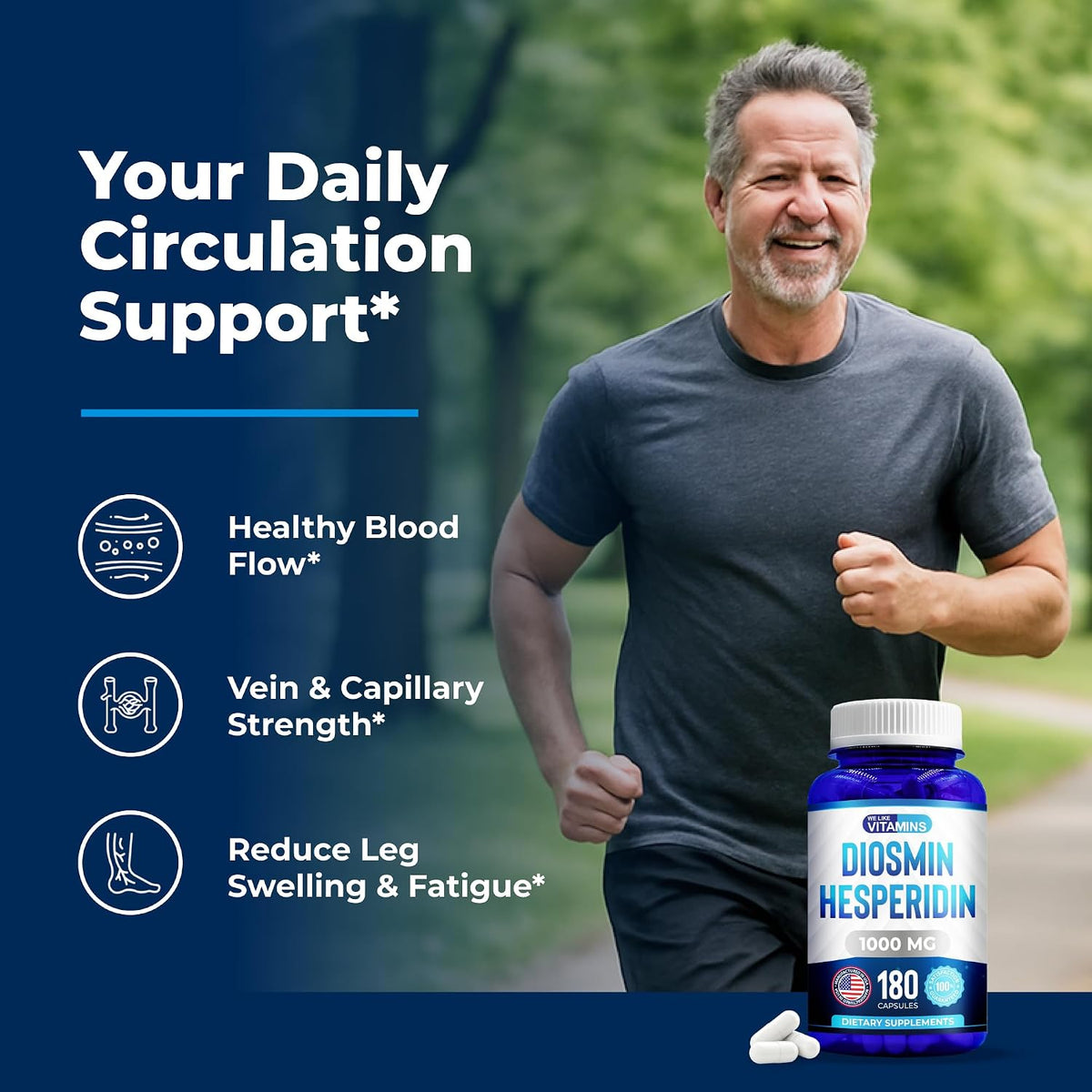 Diosmin Hesperidin 1000mg – 180 Capsules – 90 Day Supply - görsel 6