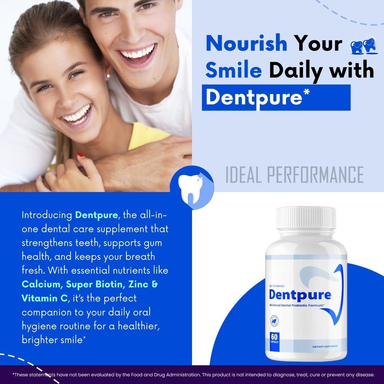 Dentpure Oral Probiotics for Teeth and Gums Capsules, Maximum Strength, All Natural, Fresh Breath Dental Wellness (3 Pack) - görsel 6