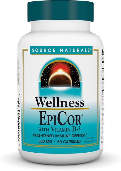 Source Naturals Wellness EpiCor with Vitamin D-3 - 60 Capsules