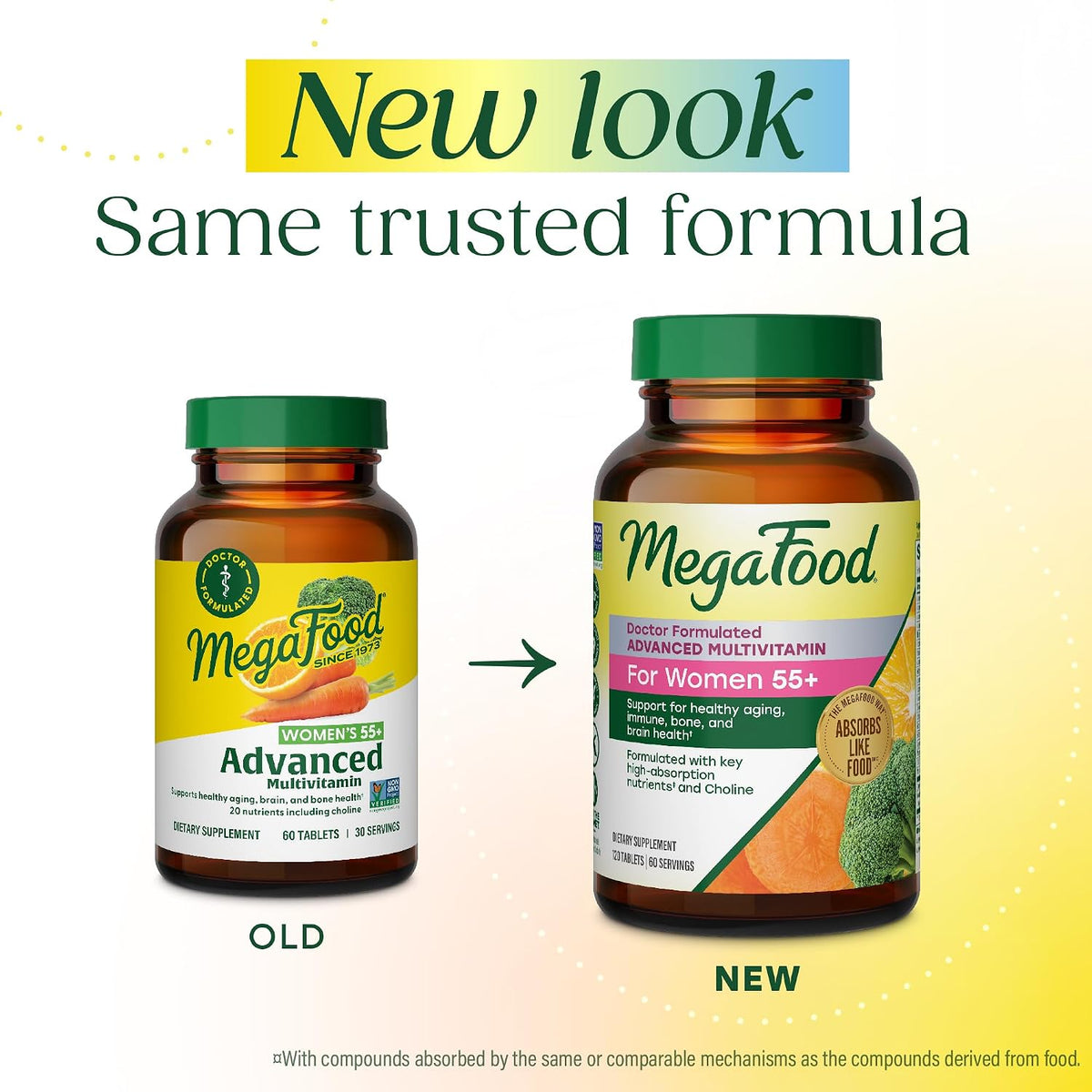 MegaFood Advanced Multivitamin for Women 55+ - 120 Tablets (60 Servings) - görsel 2