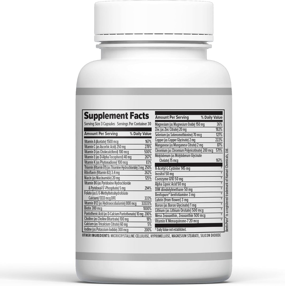 10X Health Optimise Methylated Multivitamin for Men and Women - 90 Capsules, 34-in-1 Formula with 800 mcg B12, 5-MTHF, NAC - görsel 10