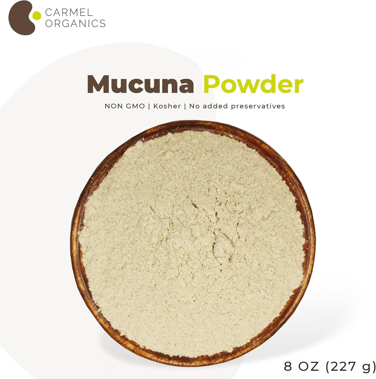 CARMEL ORGANICS Mucuna Pruriens Powder 227 g - görsel 7