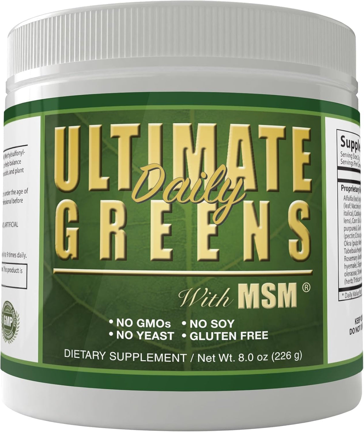 Daily Health Ultimate Greens Powder - Immune Support, Vegan-Friendly, Alkalising Superfood Drink, Non-GM, Gluten & Soya-free, 227 g (8 oz) (3 Pack) - görsel 7
