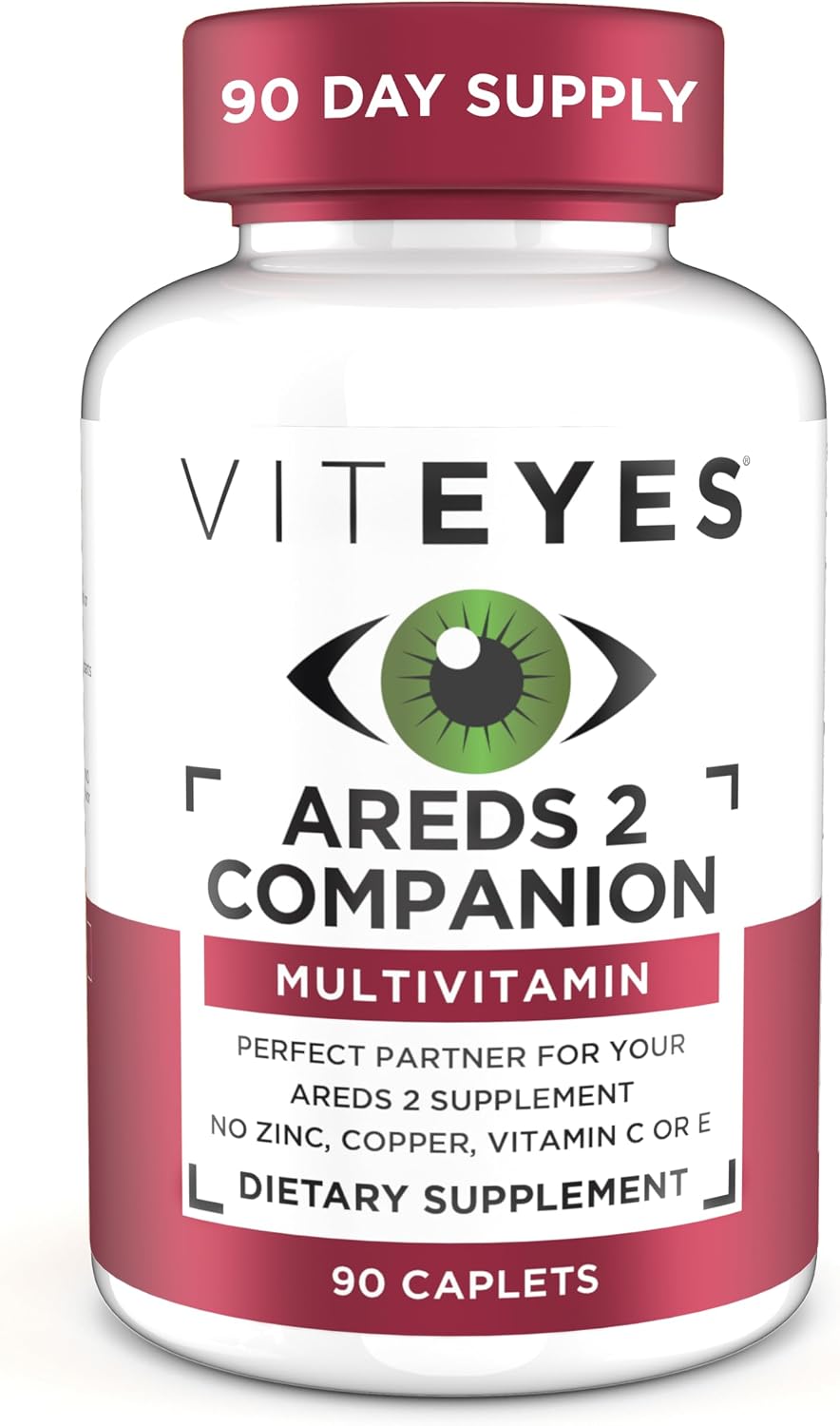Viteyes Classic AREDS 2 Companion Multivitamin Supplement, Comprehensive Multivitamin Formula for AREDS 2 Users, 90 Capsules - görsel 1