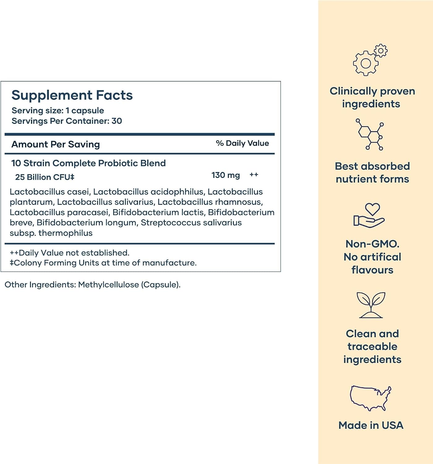 BabyRx Complete Probiotic – 25 Billion CFUs with 10 Strains for Antenatal, Postnatal & Immune Support - görsel 6