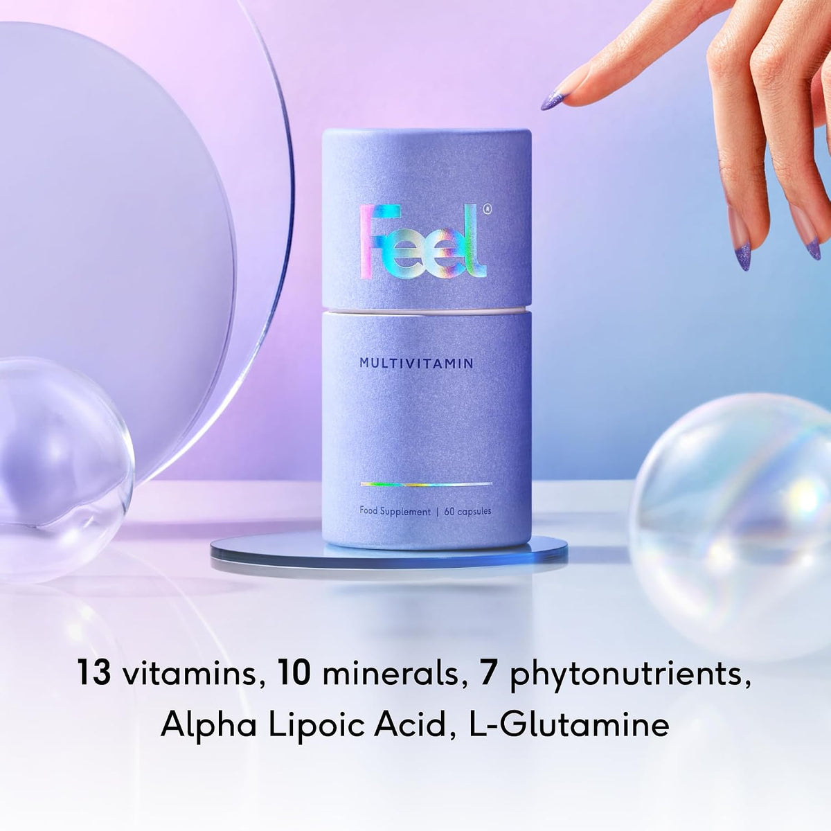 FEEL Daily Multivitamin with 32 Active Ingredients – 60 Capsules | Vegan & Bioavailable - görsel 3