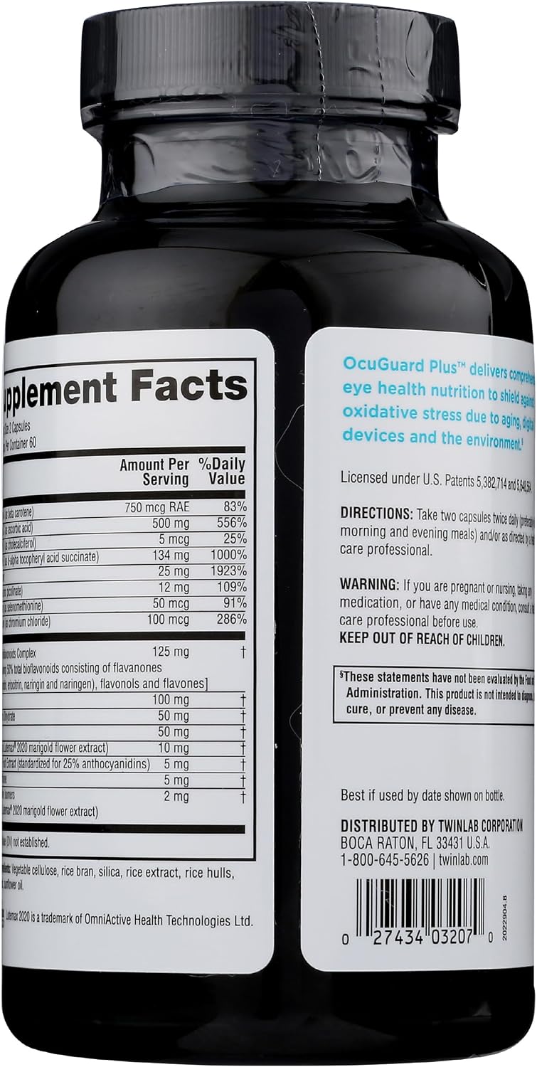 Twinlab Ocuguard Plus Eye Health Supplement with Zinc, Vitamins A, C & D - görsel 2