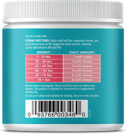 Solid Gold Omega-3 Fish Oil for Dogs Soft Chews - Chicken Flavoured - Skin & Coat Support with Vitamins C, E & Biotin - 120 Chews