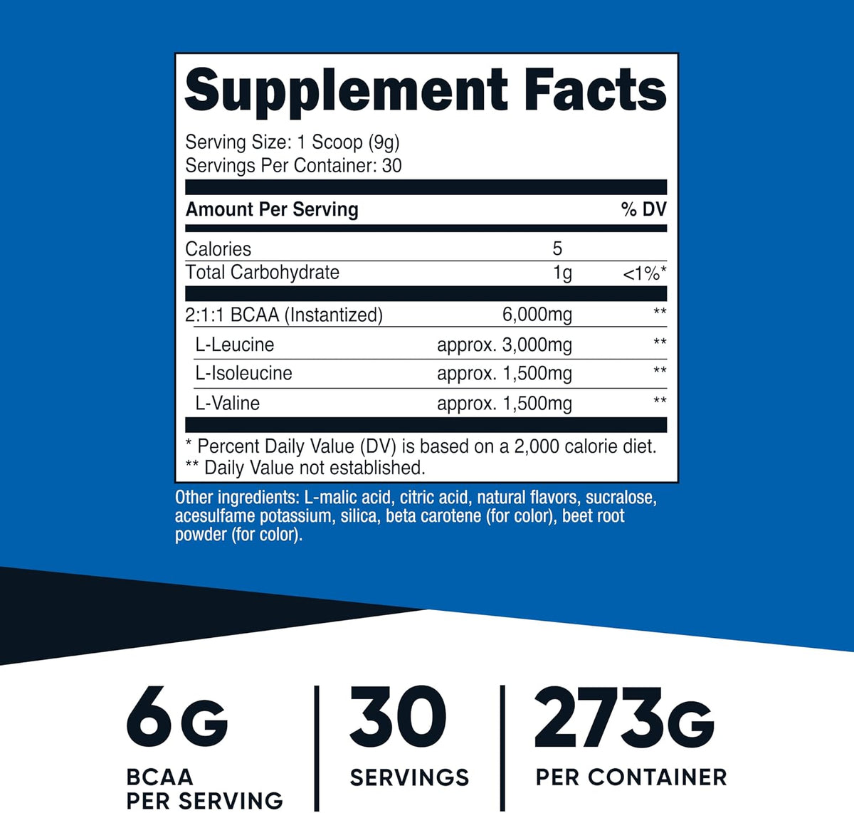 Nutricost BCAA Powder 2:1:1 (Peach Pear, 30 Servings) – Branched Chain Amino Acids - görsel 2