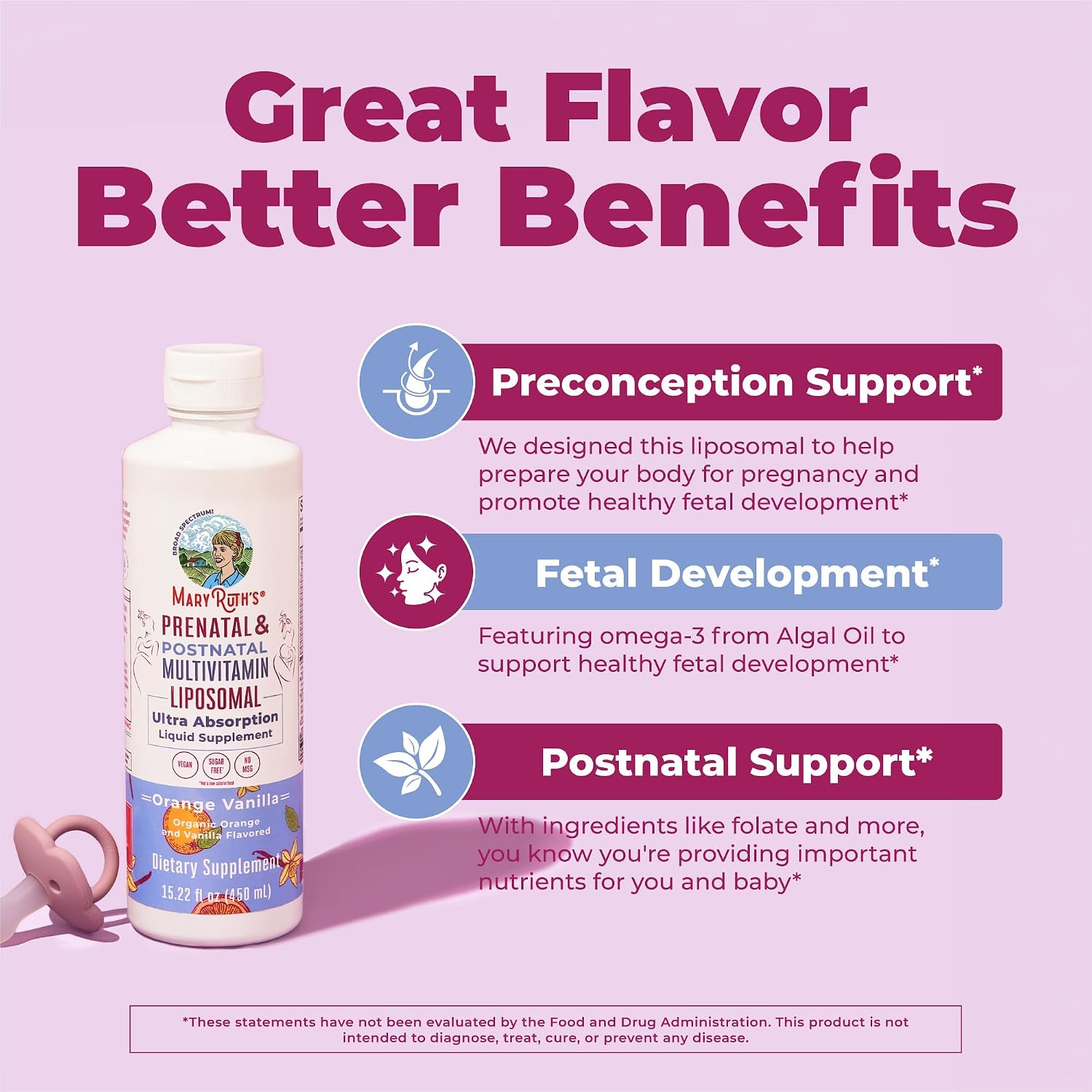 MaryRuth’s Prenatal & Postnatal Multivitamin Liposomal - görsel 4