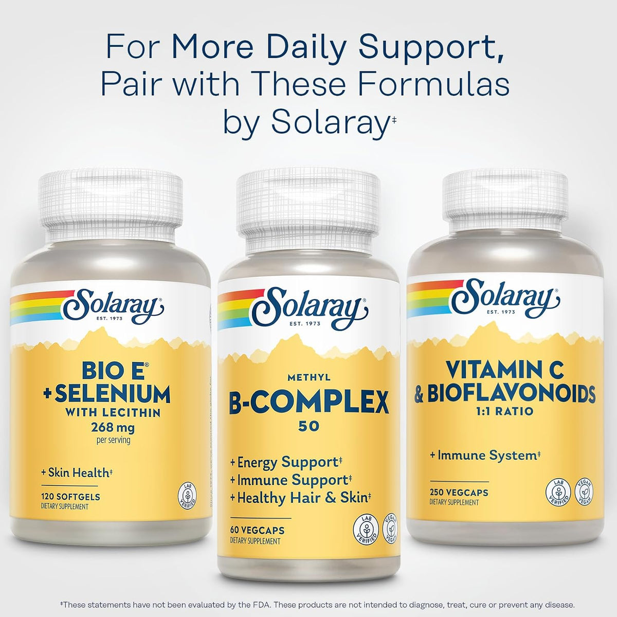 Solaray Bio E with Selenium - 400 IU Natural Vitamin E Supplement (120 Softgels) - görsel 6