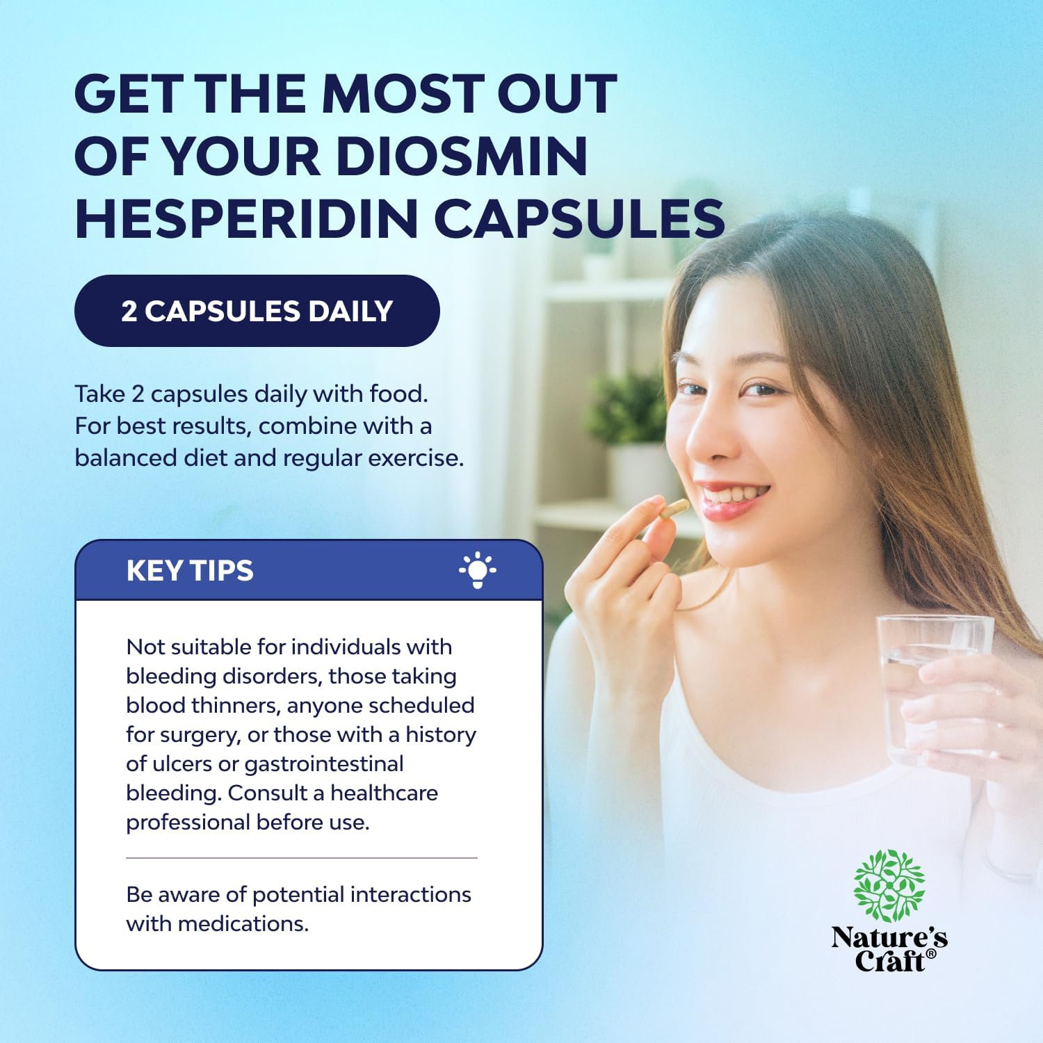 Diosmin & Hesperidin 1000 mg Complex for Adults – Bitter Orange Supplement for Vein Support - görsel 3