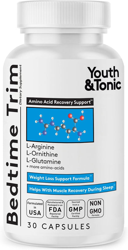 Youth & Tonic Bedtime Trim Weight Loss Capsules – Night-time Metabolism Support (30 Capsules)