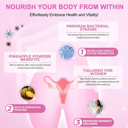 2 Pack Vaginal Probiotics Health Gummies – Premium Feminine Balance Gummies for Prenatal & Postnatal Women