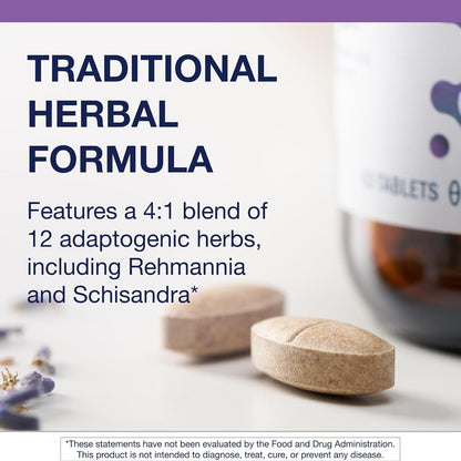 Metagenics Serenagen Food Supplement - Herbal Stress Support with Asian Ginseng & Traditional Chinese Herbs - for Calm, Focus, Energy & Sleep - Non-GMO, Gluten-Free, Vegetarian - 60 Tablets