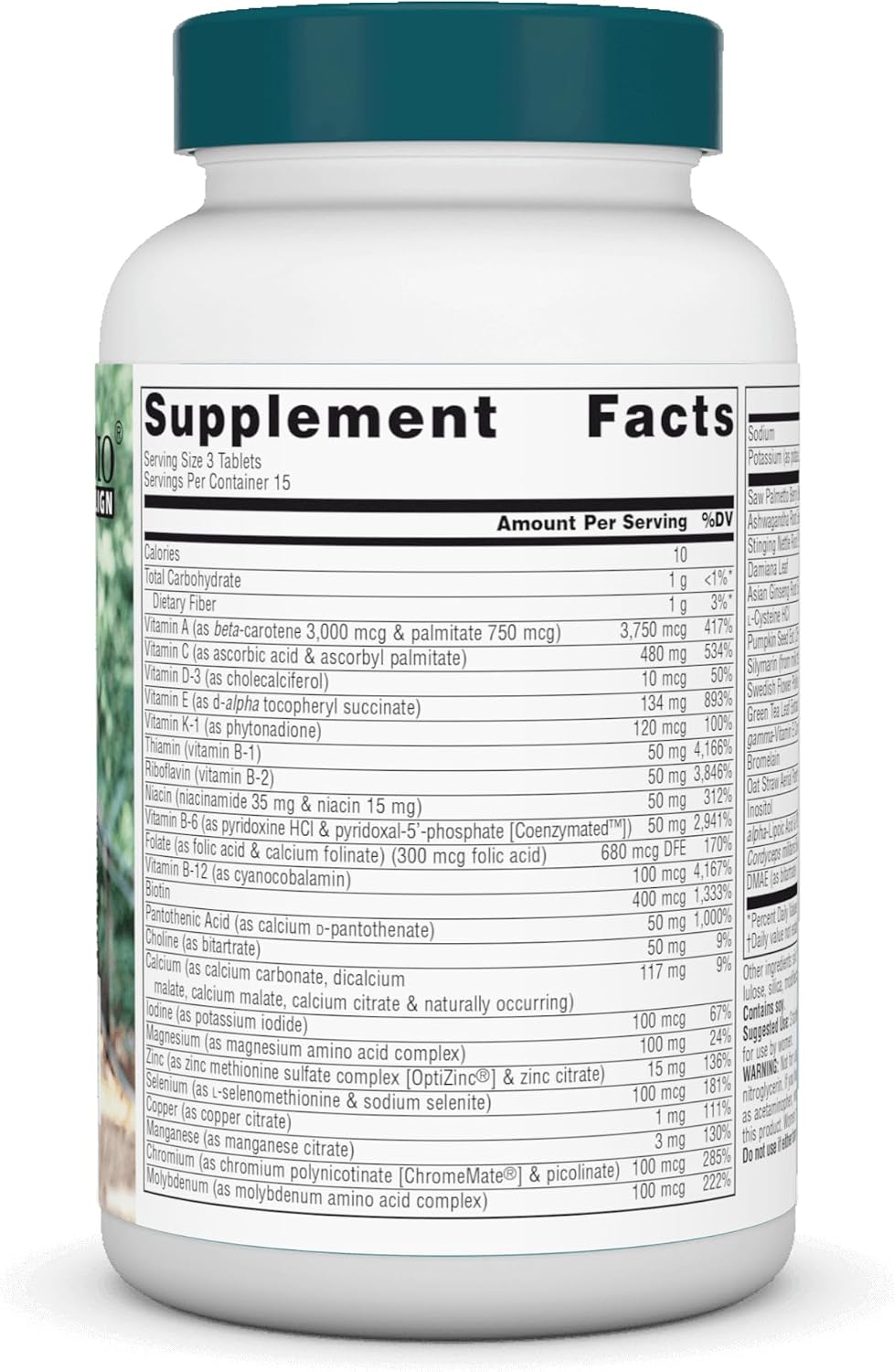 Source Naturals Men's Life Force Multiple Daily Multivitamin - 45 Tablets - görsel 3