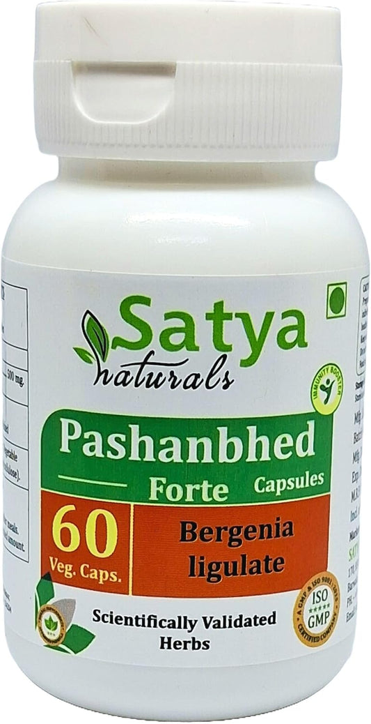Satya Naturals Pashanbhed Forte 500 mg - 60 Vegetarian Capsules