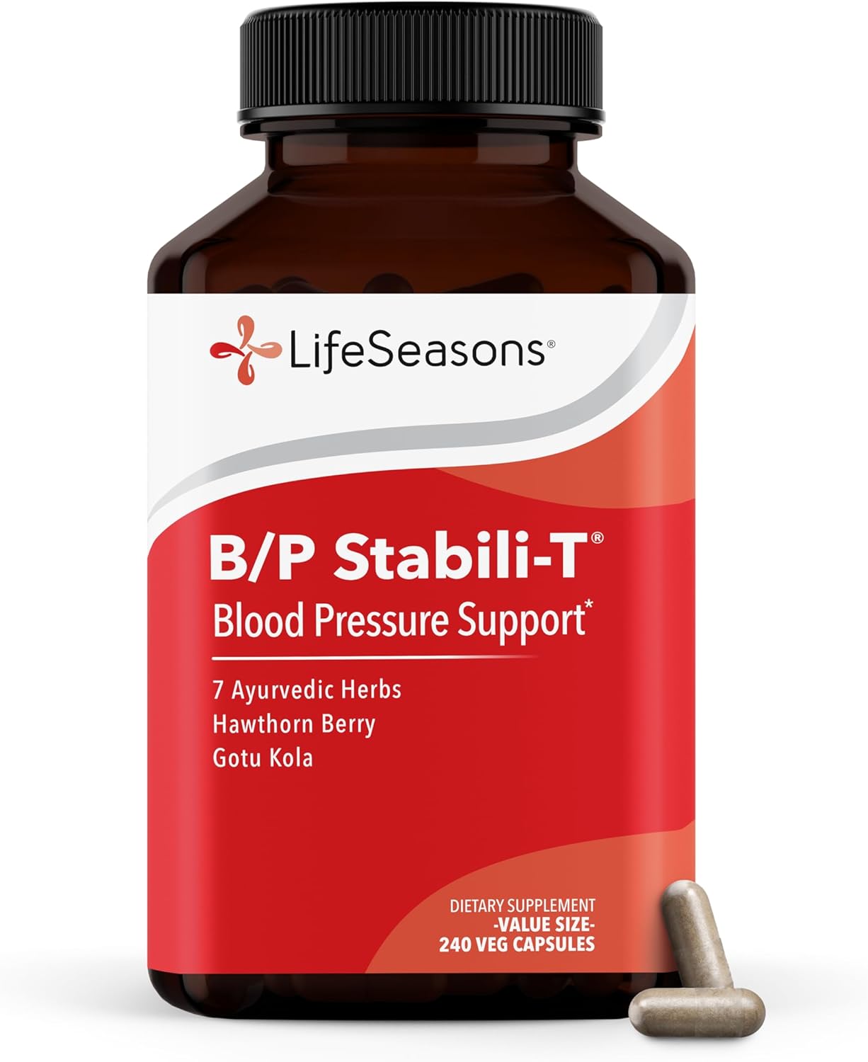 LifeSeasons B/P Stabili-T – Blood Pressure Support with Ashwagandha, Arjuna & Hawthorn Berry – 120 Capsules - görsel 7