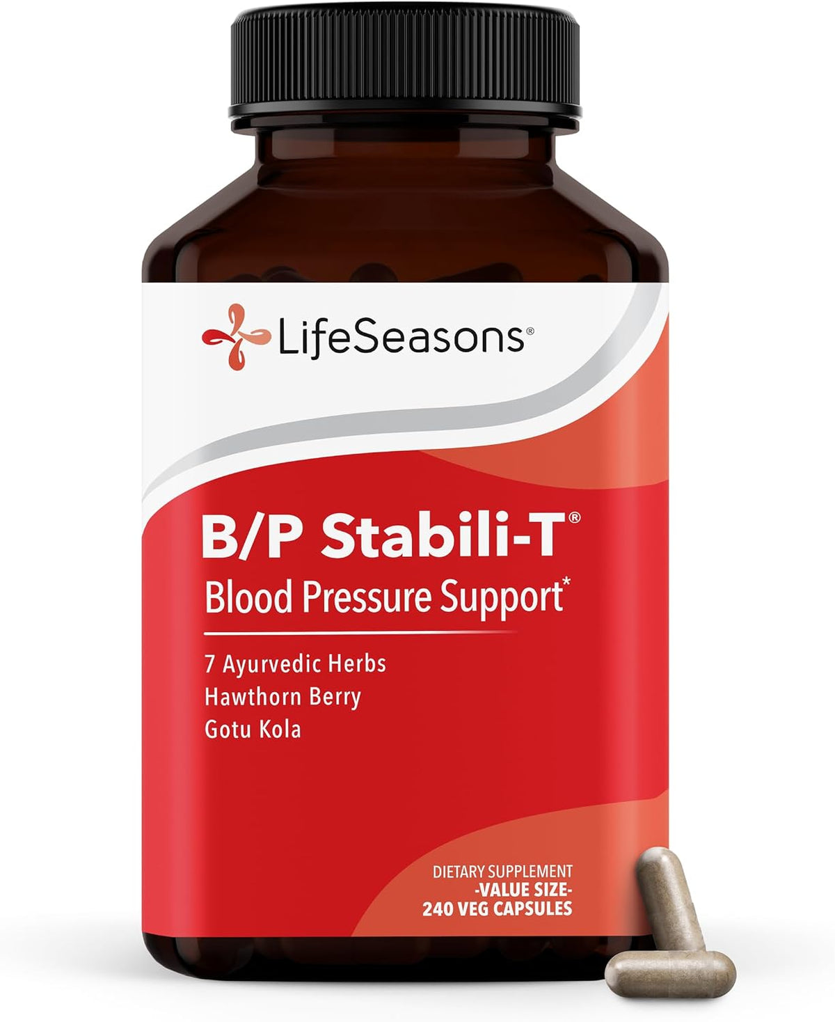 LifeSeasons B/P Stabili-T - Blood Pressure Support - 240 Capsules - görsel 1