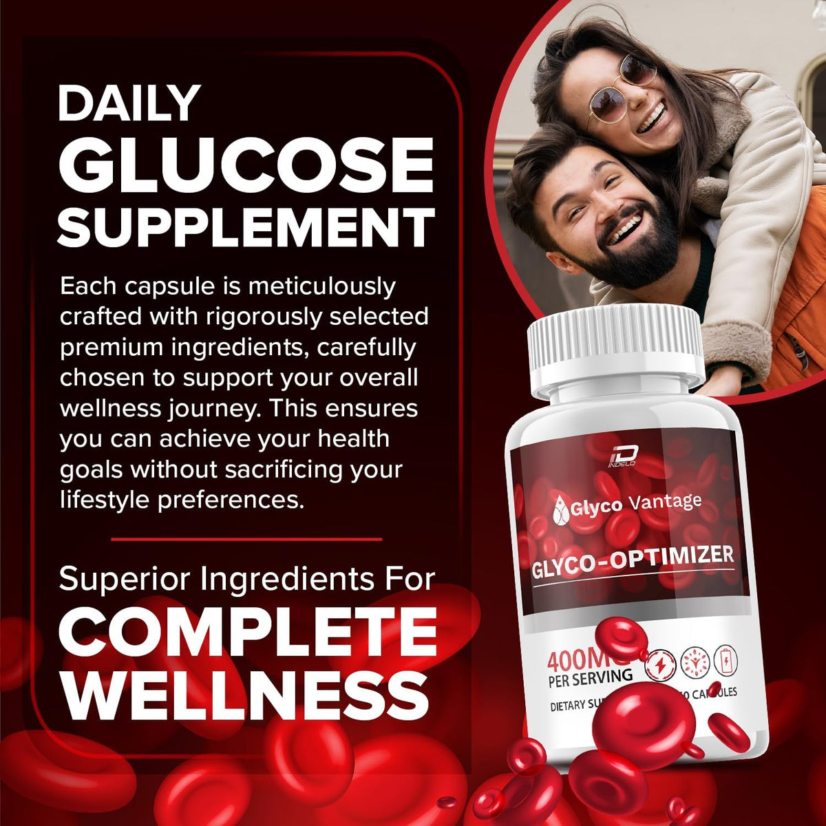 Glyco Vantage Capsules - Advanced Food Supplement, All-Natural Formula (60 Capsules) - görsel 2