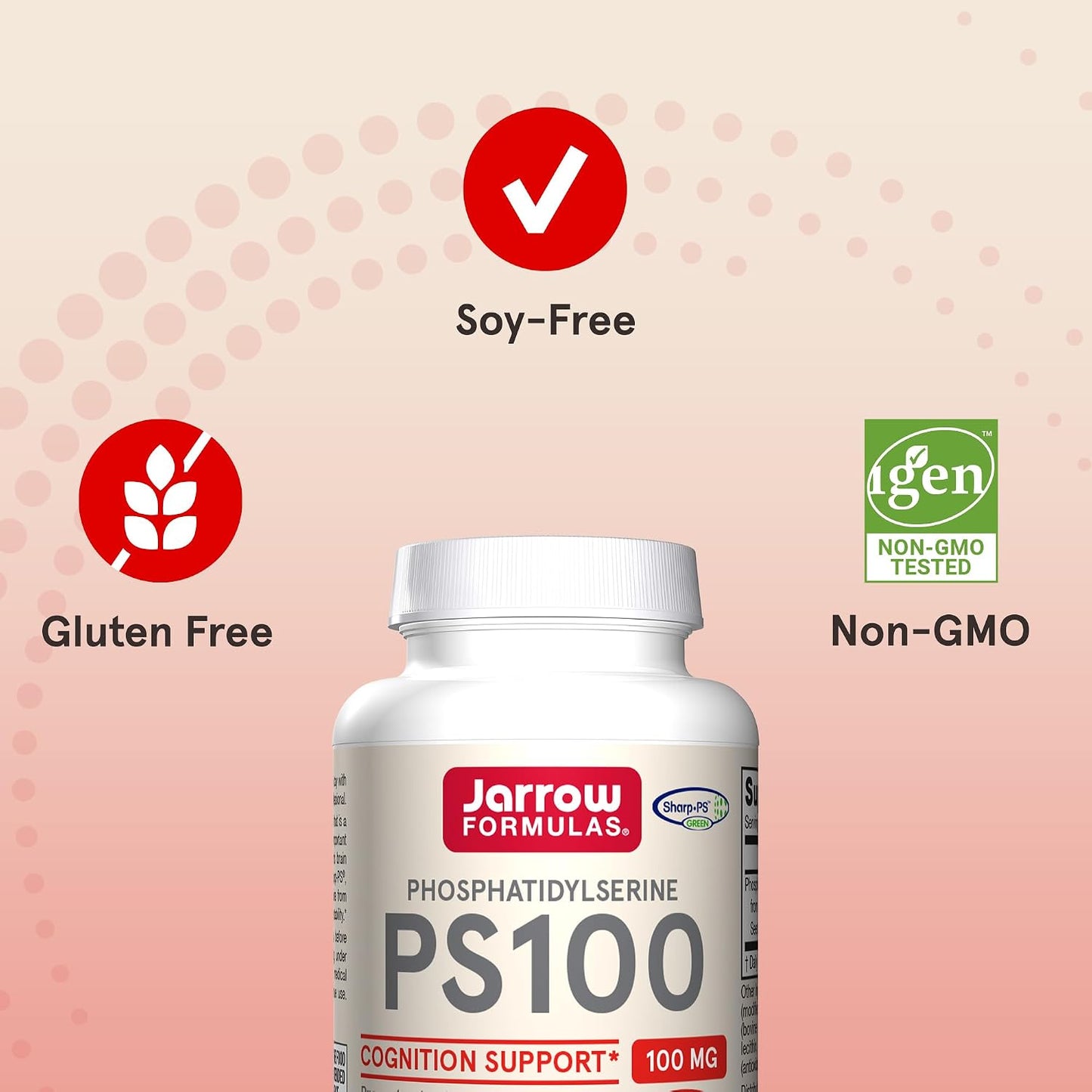 Jarrow Formulae PS100 Phosphatidylserine 100 mg, 60 Softgels - görsel 5